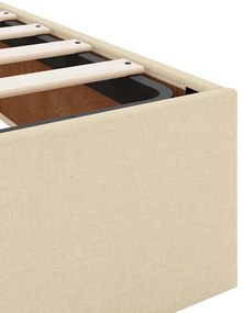 Estrutura cama otomana sem colchão 160x200 cm tecido cor creme