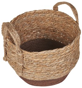 Conjunto de 2 cestos para vasos em fibras de algas cor natural PALADJU Beliani