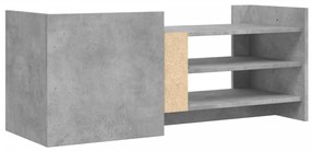 Móvel p/ TV 100x35x40cm madeira processada cinzento cimento