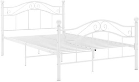 Estrutura de cama 120x200 cm metal branco