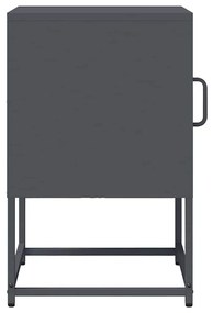 Mesa de cabeceira 36x39x60,5 cm aço laminado a frio antracite