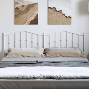 Cabeceira de cama 193 cm metal branco