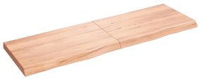 vidaXL Prateleira de parede 160x50x(2-6) cm carvalho tratado castanho