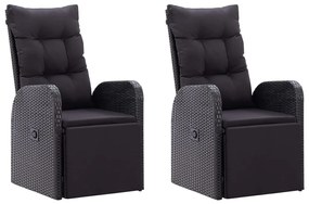 3 pcs conjunto de jantar para jardim preto