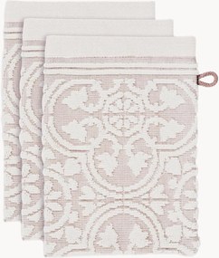 Toalhas jacquard em algodão felpudo Tile de Pip, conjunto de 3