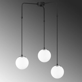 Candeeiro de Teto Uzum – Preto e Branco – 60 x 28 cm