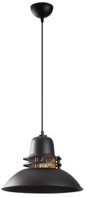 Candeeiro de Teto Saglam – Preto e Dourado – 34 cm