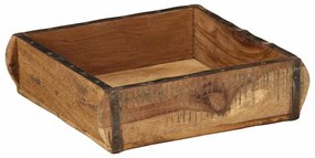 Bandejas vidaXL 4 pcs 31x29x10 cm Madeira Sólida Reciclada