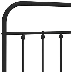 Cabeceira de cama 193 cm metal preto