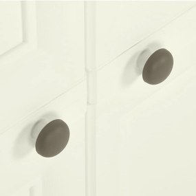 Armário de plástico 79x43x85,5cm design de madeira cor baunilha