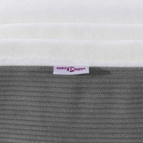Colchão de Molas Pocket vidaXL Cinza Claro Médio 180x200x20 cm Têxteis