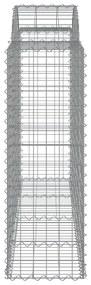Cestos gabião arqueados 9pcs 200x50x120/140cm ferro galvanizado