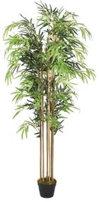 Árvore de bambu artificial 1095 folhas 150 cm verde
