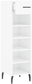 Sapateira 30x35x105 cm derivados de madeira branco brilhante