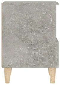 Mesas de cabeceira 2 pcs 40x35x50 cm cinzento cimento