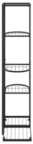 Suporte de vasos c/ 5 prateleiras 43x22x98 cm metal preto
