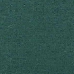 Cadeiras de jantar 2 pcs tecido verde-escuro