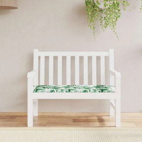 Almofadão banco jardim 120x50x4 cm tecido oxford padrão folhas