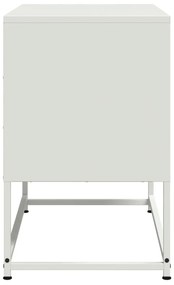 Móvel de TV 68,5x39x60,5 cm aço branco