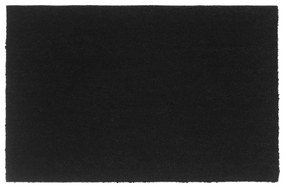 vidaXL Tapete de porta 65x100 cm fibra de coco tufada preto