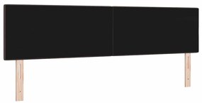 Cabeceira LED Almofadada Marrom Escuro de 90 cm em Tecido
