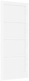 Porta de Interior 'ORKDAL'Branca 86x211x4 cm Madeira Sólida de Pinheir