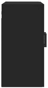 Armário parede 60x31x60 cm derivados de madeira preto