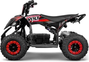 Mini moto 4 elétrica infantil - VOLT 1000 W 36 V, com 3 velocidades reguláveis, c/ marcha atrás Vermelha