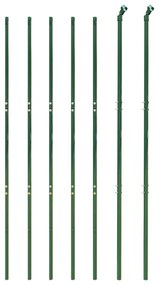 Cerca de malha de arame com estacas de fixação 2,2x10 m verde