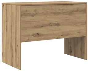 Secretária Carvalho Artesanal MDF 100 x 50 x 76 cm Simples