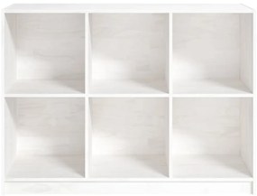 Estante 104x33x76 cm pinho maciço branco