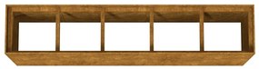 Canteiro elevado de jardim 200x40x80 cm aço corten