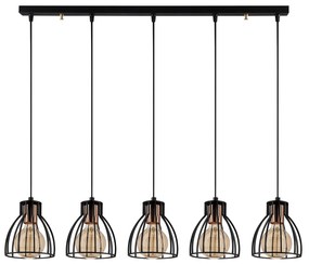Candeeiro de Teto Kemah – Preto – Diâmetro 85 cm, Altura 108 cm