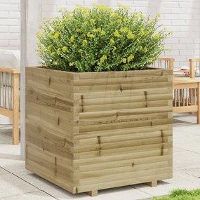 vidaXL Vaso/floreira de jardim 70x70x72,5 cm madeira pinho impregnada