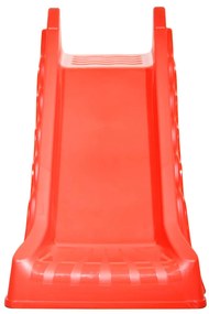 Escorrega dobrável infantil interior/exterior vermelho/amarelo
