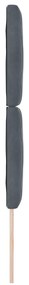 Cabeceira vidaXL Design de Blocos de Diamante Cinza Escuro 80 cm Velud