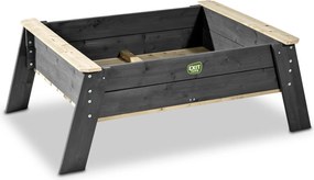Mesa de brincar exterior com caixa de areia para crianças 90x50x146 cm Aksent Cinzenta