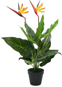 vidaXL Planta estrelícia/ave do paraíso artificial 66 cm