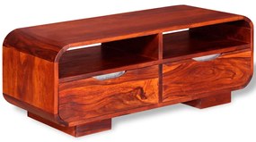 Mesa de centro madeira de acácia maciça 90x40x35 cm