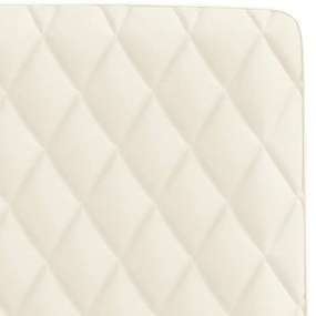 Cadeiras de jantar 2 pcs veludo cor creme