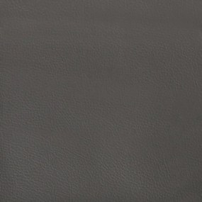Almofadas decorativas 2 pcs 40x40 cm couro artificial cinzento