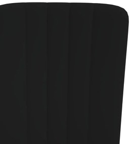 Cadeiras de jantar 4 pcs veludo preto