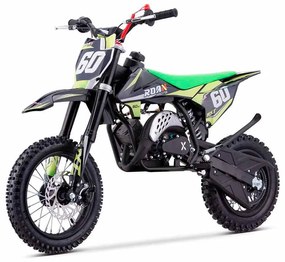 MINI MOTO PARA CRIANÇAS MINICROSS gasolina 60cc Roan RXT 12"/10" Verde