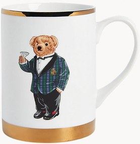 Canecas de porcelana com acabamento em ouro de 24 quilates Thompson, conjunto de 4