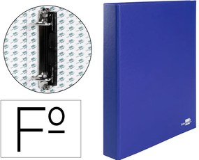 Capa Liderpapel de Aneis Paper Coat Forro Pvc 2 Aneis 25 mm Azul