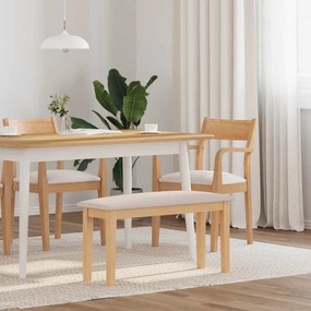 vidaXL Banco 90 cm madeira seringueira maciça