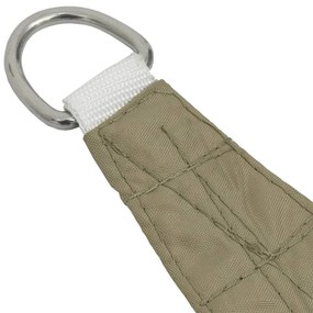 Para-sol estilo vela tecido oxford trapézio 3/4x3 m bege