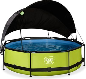 Piscina redonda Lime ø300x76cm com bomba de filtragem e cobertura - Verde