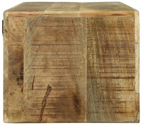Gabinete de TV 80x30x25 cm Madeira Maciça Áspera