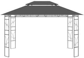 Gazebo 4x3x2,7 m 160 g/m² antracite